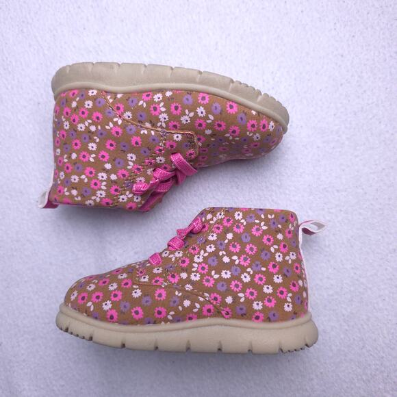 Carter's Just One You Kyrie Baby Toddler Girls Floral Boots, Size 4, EUC - Picture 4 of 9
